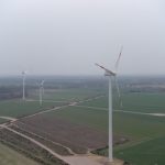 Der Windpark Holzhausen aus der Vogelperspektive.