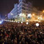 Am Checkpoint Charlie feierten die Menschen den Fall der Berliner Mauer.