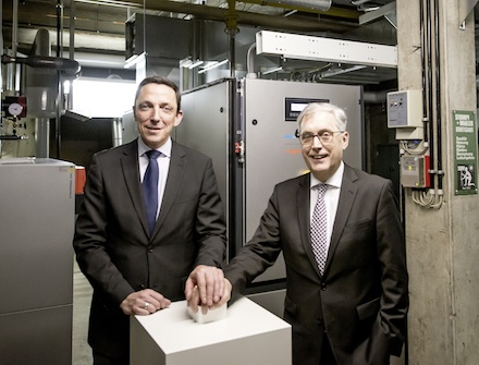 Anfang Februar 2015 fiel der Startschuss für den offiziellen Betrieb des neuen Blockheizkraftwerks in Großbettlingen.