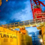 Plattform SylWin alpha konvertiert Strom aus dem Windpark SylWin1.