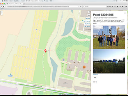 OpenGridMap: Lage einer Solaranlage.
