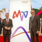 MVV Energie: Vorstand und Aufsichtsratschef stellen neuen Markenauftritt vor.