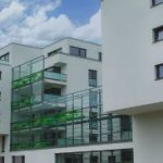 Wohngebiet Seepark in Stuttgart-Möhringen: Die Gebäude verbrauchen sehr wenig Energie und sind an ein eigenes