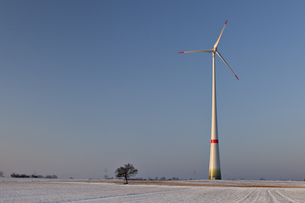 Die EnBW-Windkraftanlage in Schopfloch ist mit 138 Metern die derzeit höchste im Nordschwarzwald.