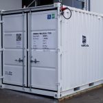 Per Lkw zum Verbraucher: Bei der mobilen Ausführung ist das Speichermaterial in Standardcontainern untergebracht.