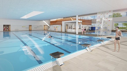 Freilassing: Neues Hallenbad Badylon wird mit Kläranlage und Schulen energetisch vernetzt.