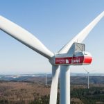 Windrad im Windpark Amtenhauser Berg.