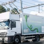 Entega liefert nicht nur den Ökostrom für die Hybrid-Lastwagen im Projekt ELISA.