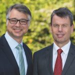 Die WEMAG-Vorstände Thomas Murche (l.) und Caspar Baumgart sind zufrieden mit dem Geschäftsjahr 2019.