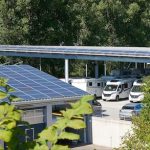 Photovoltaikanlagen bei einem Camping-Händler in Deißlingen bei Villingen-Schwenningen.