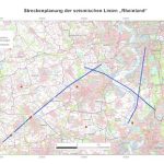Streckenplanung Seismikmessung 2022.