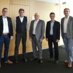 Die Unterzeichner des Kooperationsvertrags zwischen den Stadtwerken Gießen und Goetel.