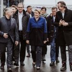 Besuch im Heizkraftwerk Schönheide: Franziska Giffey wurde von den BTB-Geschäftsführern David Weiblein (links)