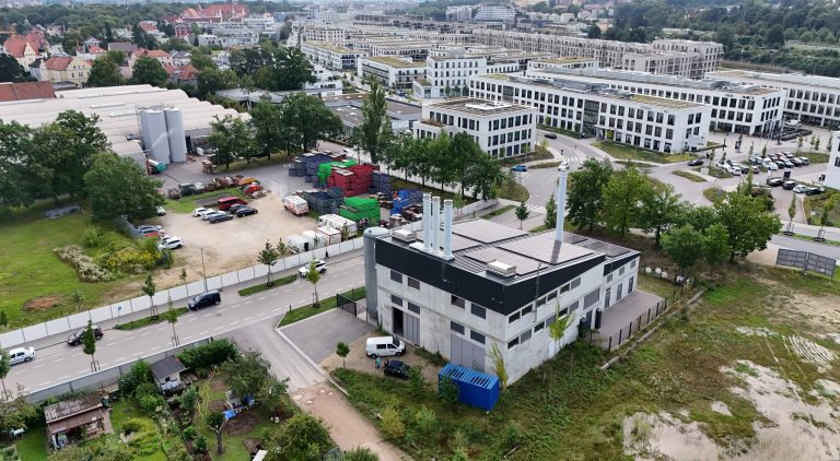 REWAG-Energiezentrale mit Hauptabnehmer Brauerei Bischofshof und Dörnberg-Areal