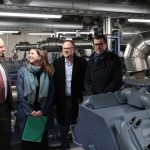 v.l.: Dresdens Oberbürgermeister Dirk Hilbert; Maike Heitkamp-Mai, Nachhaltigkeitsreferentin der TUD; Oliver Gaber, Kaufmännischer Geschäftsführer des SIB; SachsenEnergie-Vorstand Dr. Axel Cunow